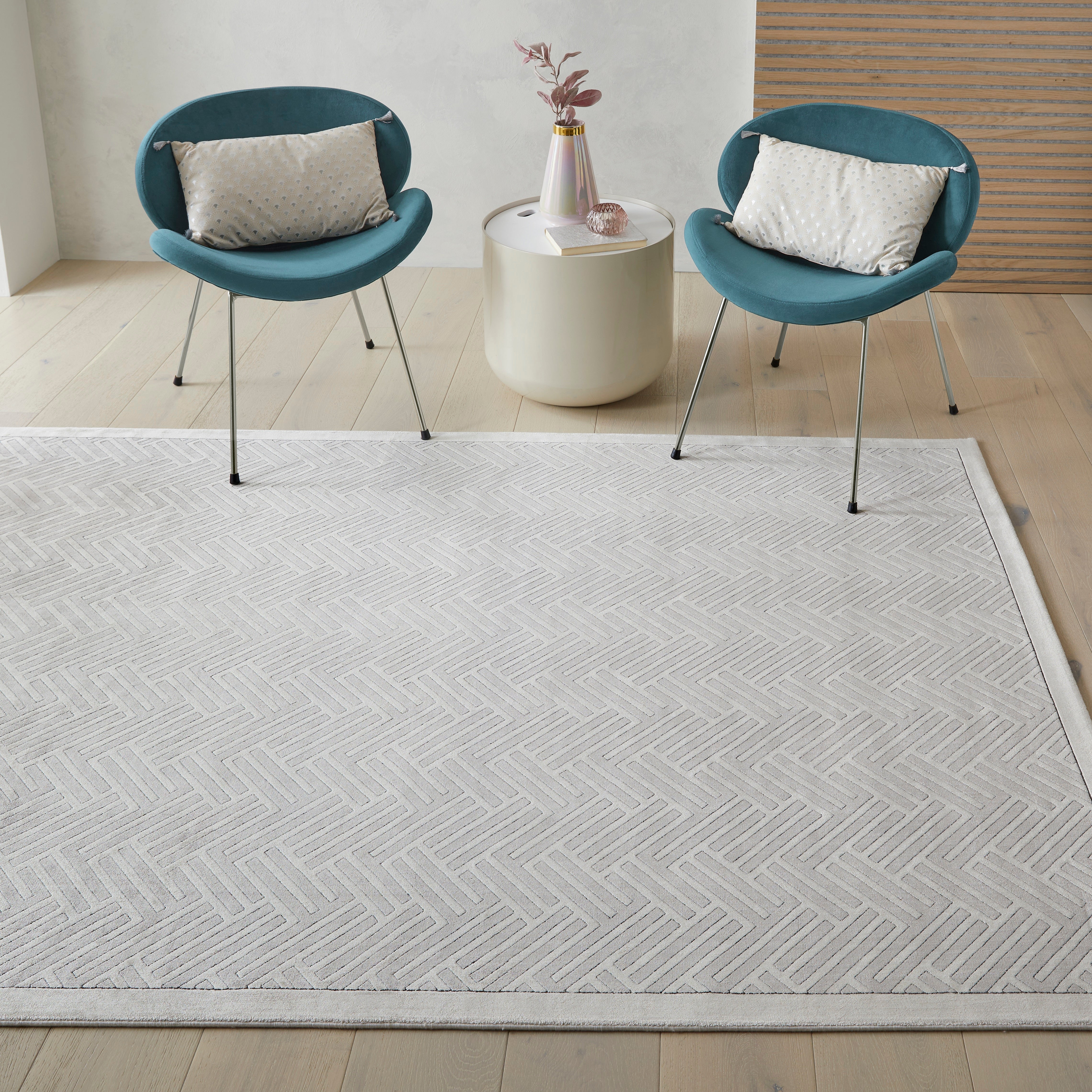 Concept Looms Lugano LUG03 Grey/Ivory Large Rectangle Rug